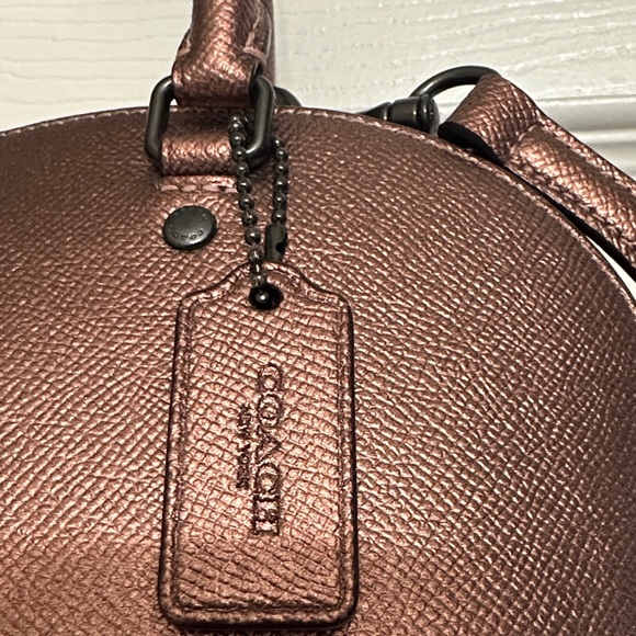 Coach Mini Sierra Metallic Rose Satchel/Crossbody Bag - Picture 3 of 12